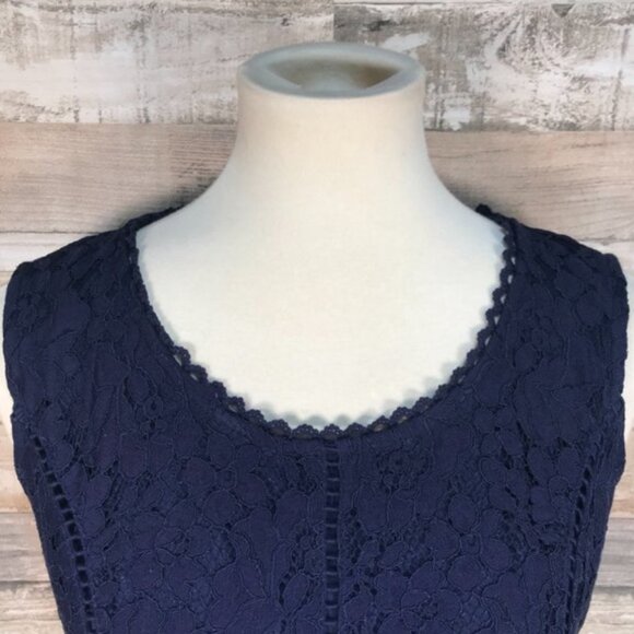 NWOT Isaac Mizrahi Live! Petite Hi-Low Lace Maxi Dress | Size LP - Picture 2 of 15